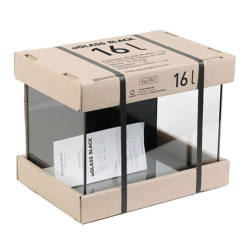 Аквариум aGLASS 31x21.5x25 16 л Black