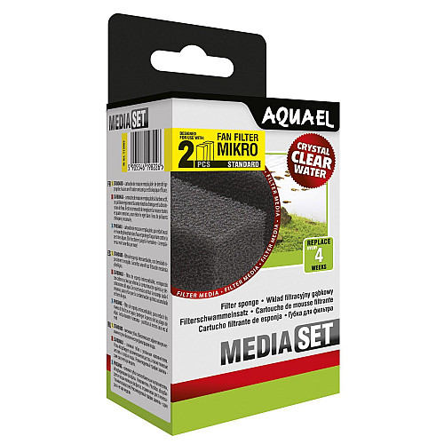 Губка AquaEl Media Set Standard для внутреннего фильтра Fan-mikro Plus 2 шт. (5905546198226)