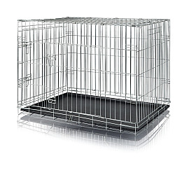 Клітка металева для собак Trixie 109x79x71 см Сіра (4011905039251)
