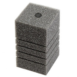 Губка для внутреннего фильтра прямая крупнопористая рифленая Filter sponge Ukr 9*15 см (2700000001219)
