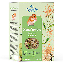 Корм для хомяков Природа Хомячок + Колор и Энзим 500 г (4823082410729)