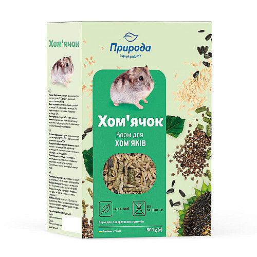 Корм для хом'яків Природа Хом'ячок 500 г (4823082410705)