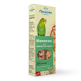 Лакомство для волнистыx попугаев Природа Колосок 140 г/2 шт (4820157400234)