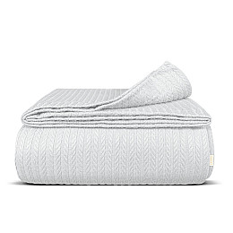 Покрывало 75x95 Snow Knitted Braid COSAS серый