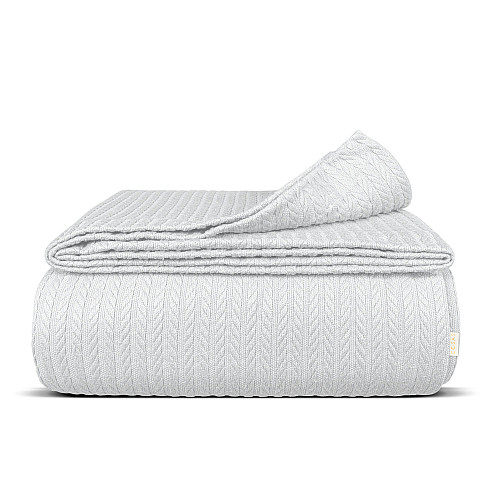 Покрывало 75x95 Snow Knitted Braid COSAS серый