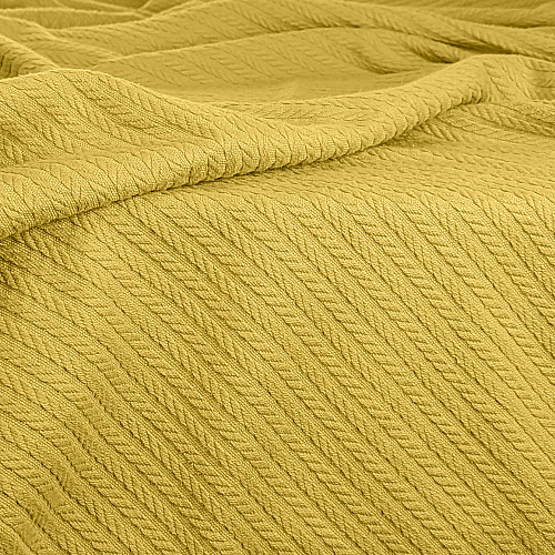 Покрывало 75x95 Summer Knitted Braid COSAS желтый