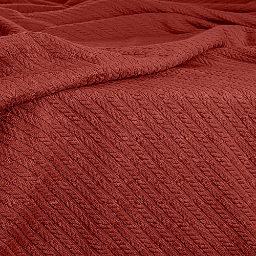 Покрывало 75x95 Сinnamon Knitted Braid корица