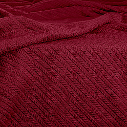 Покрывало 75x95 Ruby Knitted Braid COSAS бордо