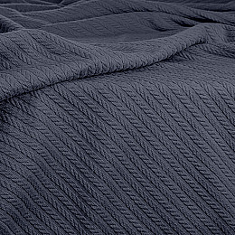 Покрывало 75x95 Stormy Knitted Braid COSAS стальной