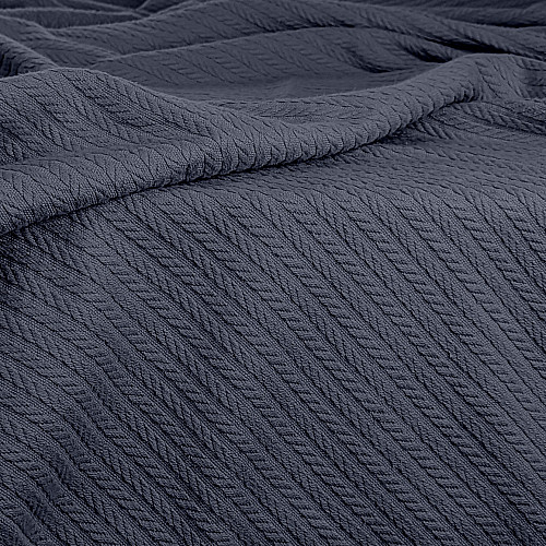 Покрывало 75x95 Stormy Knitted Braid COSAS стальной