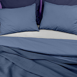 Покрывало 75x95 Nightfall Knitted Braid COSAS синий
