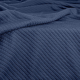 Покрывало 75x95 Nightfall Knitted Braid COSAS синий