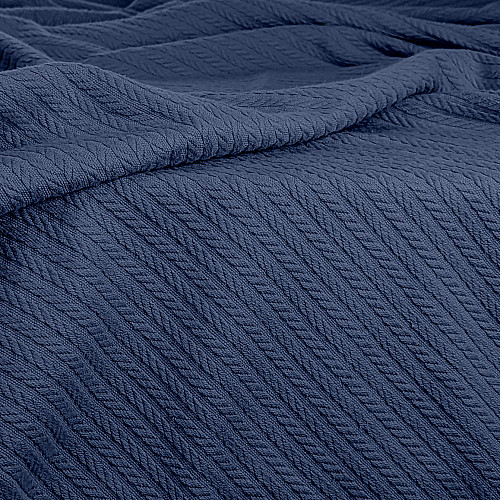 Покрывало 75x95 Nightfall Knitted Braid COSAS синий