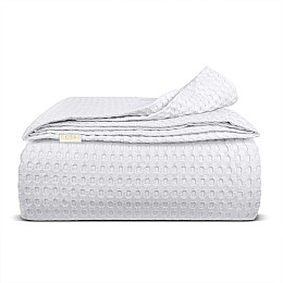 Покрывало 75x95 Snow Waffle Weave COSAS белый