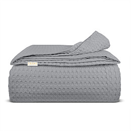 Покрывало 75x95 Smoky Waffle Weave COSAS серый