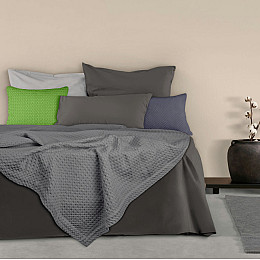 Покрывало 75x95 Smoky Waffle Weave COSAS серый