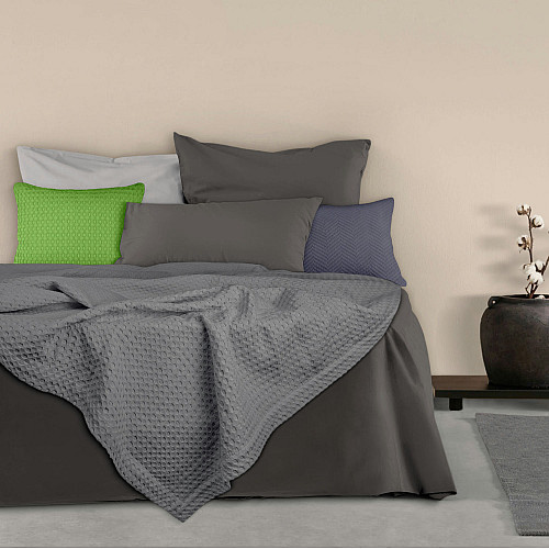 Покрывало 75x95 Smoky Waffle Weave COSAS серый