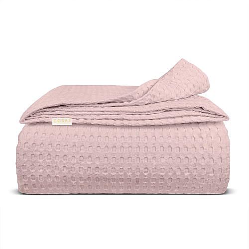 Покрывало 75x95 Sakura Waffle Weave COSAS розовый
