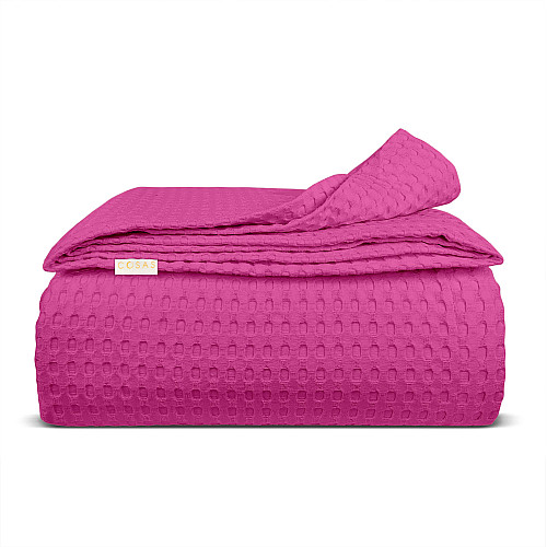 Покрывало 75x95 Candy Waffle Weave COSAS Фуксия
