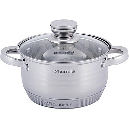 Набір 2 каструлі Desiree 1.5л 3л з нержавіючої сталі з вимірювальною шкалою DP36496 Kamille