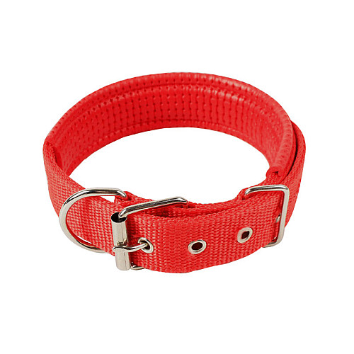 Ошейник для собак двошаровий Taotaopets 177701 S Червоний (5533-17364)