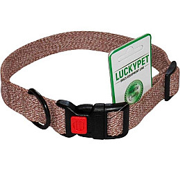 Ошейник Lucky Pet 20 мм 30-40 Melange одинарний з фастексом Коричневий (4820268550316)