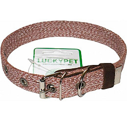 Ошейник Lucky Pet 20 мм 30-40 Melange одинарний Коричневий (4820268550347)