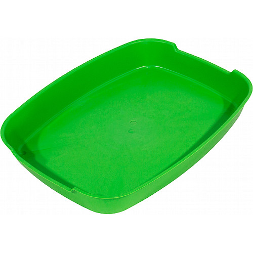 Туалет для кошек Lucky Pet мелкий без сетки 37x28x6 см Зеленый (4820268554307)
