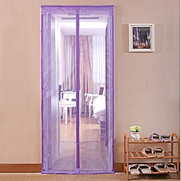 Дверная антимоскитная шторка - сетка на магнитах Magnetic Mesh 210х120 см Фиолетовая 429-42727612