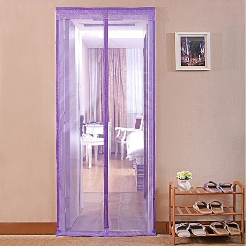 Дверная антимоскитная шторка - сетка на магнитах Magnetic Mesh 210х120 см Фиолетовая 429-42727612