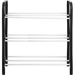 Підставка для взуття Artmoon 420x190x475 мм Чорний/хром