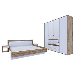 Спальня Hugo 4 Doros Тахо / Білий гладкий ДСП (42002114)