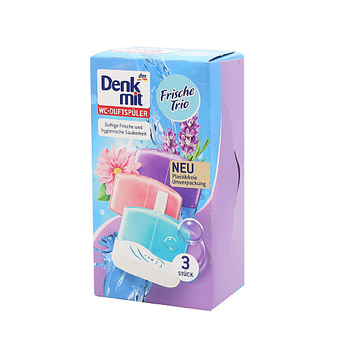 Туалетний блок для унітазу Denkmit Frische Trio 3 шт
