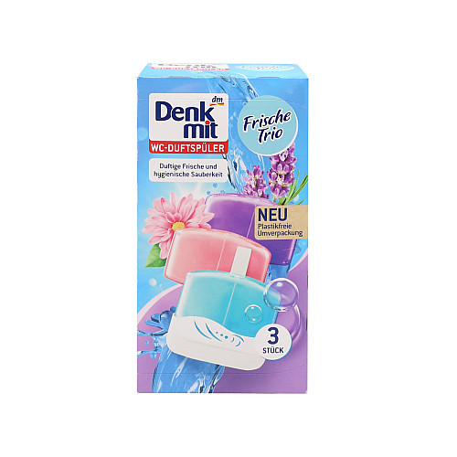 Туалетний блок для унітазу Denkmit Frische Trio 3 шт