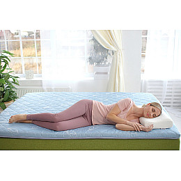 Топпер Dormeo Ролл Ап 7 зон 200x200 см Голубой