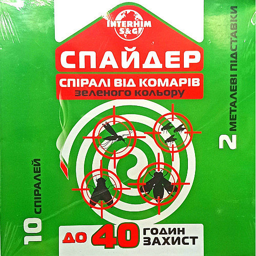 Спирали от комаров Интерхим Спайдер 10 шт
