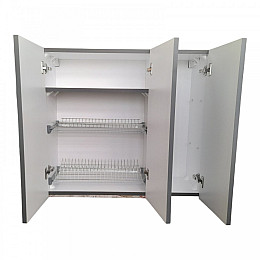 Кухонный пластиковый подвесной шкаф Mikola-M 100 см с покрытием HPL 1122 mat