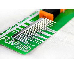 Расческа для собак FunTastic з зубцями чергуючої довжини 20x4 см