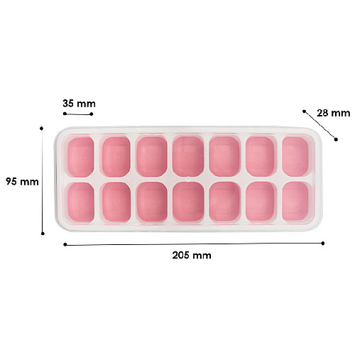 Силиконовая форма cumenss AI-814 Cube 14 Pink для льда