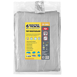 Тент MASTERTOOL 3х5 м 110 г/м² Silver (79-7305)