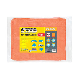 Тент MASTERTOOL 4х6 м 110 г/м² Оранжевий (89-0406)