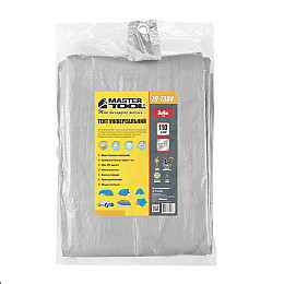 Тент MASTERTOOL 3х4 м 110 г/м²/ Silver (79-7304)