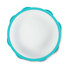 Тарілка силіконова з протиковзною основою Baboo 9-024 15 см 380 мл Бірюзовий (5057778090240)