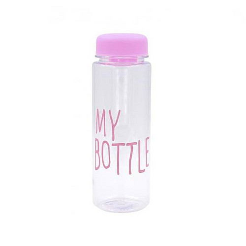 Бутилка для води My Bottle з чохлом 500 мл прозора/фіолетова 500-500