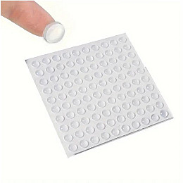 Отбойник для дверей Dory d=8мм h=3мм прозрачный силиконовый 100 штук (DR050862)