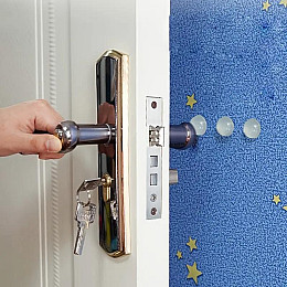 Отбойник для дверей Dory d=10мм h=3мм прозрачный силиконовый 100 штук (DR050864)