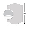 Зеркало акриловое самоклеющееся Sticker Wall 300x400x2 мм SW-00001522
