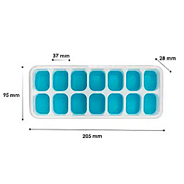Силіконова форма для льоду cumenss AI-814 Cube 14 Blue