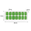 Силиконовая форма для льда cumenss AI-814 Cube 14 Green для коктейлей