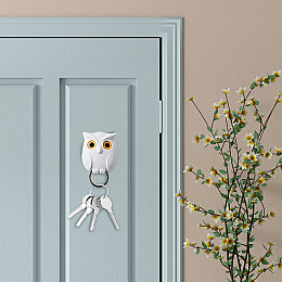 Крючок магнитный для ключей сова Stenson Белый (id_511)